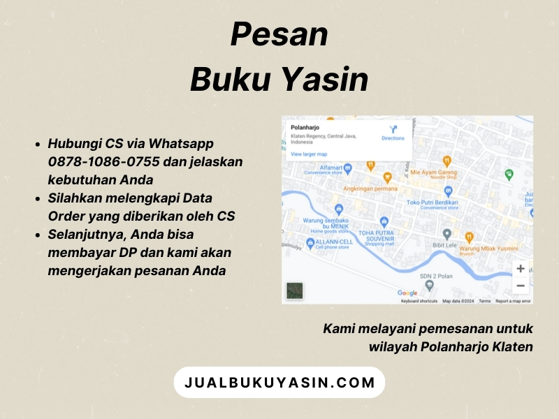 Percetakan Buku Yasin Polanharjo Klaten, Tempat Cetak Buku Yasin Polanharjo Klaten, Tempat Bikin Buku Yasin di Polanharjo Klaten