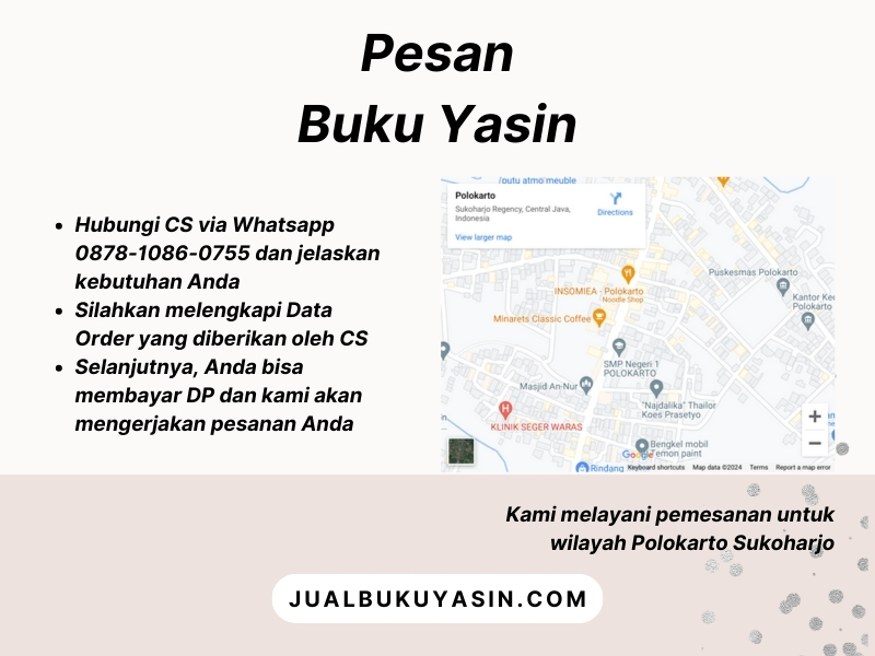 Percetakan Buku Yasin Polokarto Sukoharjo, Tempat Cetak Buku Yasin Polokarto Sukoharjo, Tempat Bikin Buku Yasin di Polokarto Sukoharjo