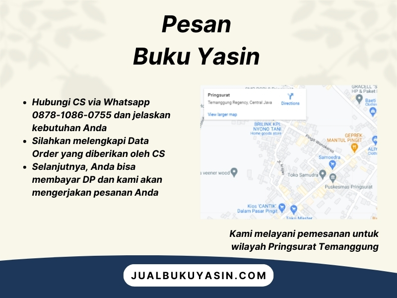 Percetakan Buku Yasin Pringsurat Temanggung, Tempat Cetak Buku Yasin Pringsurat Temanggung, Tempat Bikin Buku Yasin di Pringsurat Temanggung