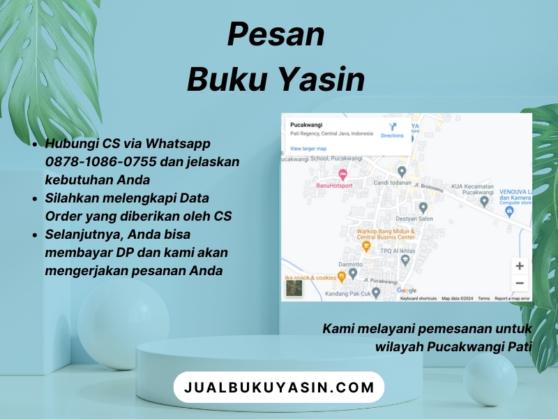 Percetakan Buku Yasin Pucakwangi Pati, Tempat Cetak Buku Yasin Pucakwangi Pati, Tempat Bikin Buku Yasin di Pucakwangi Pati