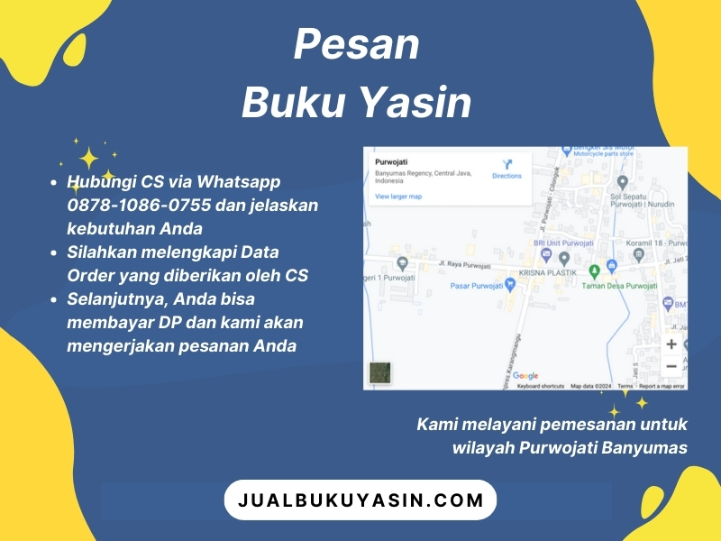 Percetakan Buku Yasin Purwojati Banyumas, Tempat Cetak Buku Yasin Purwojati Banyumas, Tempat Bikin Buku Yasin di Purwojati Banyumas