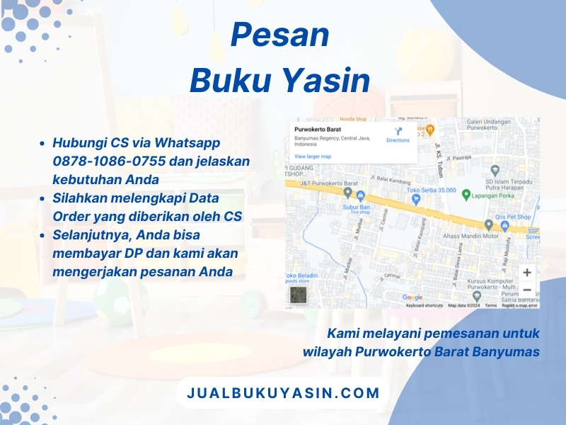 Percetakan Buku Yasin Purwokerto Barat Banyumas, Tempat Cetak Buku Yasin Purwokerto Barat Banyumas, Tempat Bikin Buku Yasin di Purwokerto Barat Banyumas
