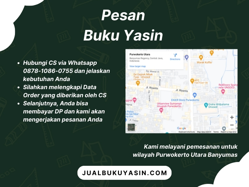 Percetakan Buku Yasin Purwokerto Utara Banyumas, Tempat Cetak Buku Yasin Purwokerto Utara Banyumas, Tempat Bikin Buku Yasin di Purwokerto Utara Banyumas
