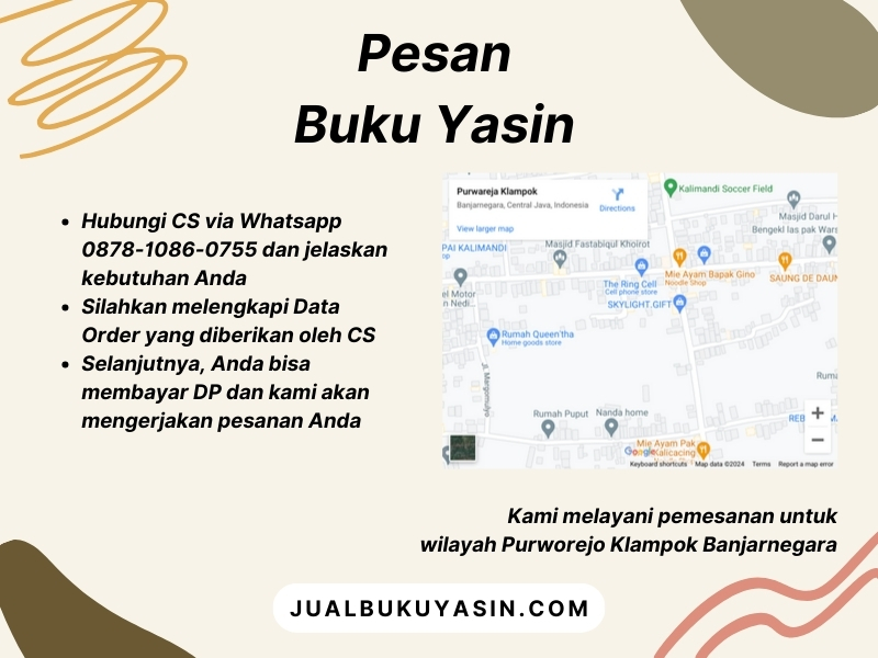 Cetak Buku Yasin Purworejo Klampok Banjarnegara