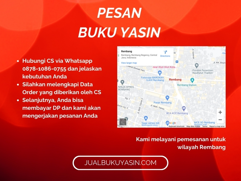 Percetakan Buku Yasin Rembang, Tempat Cetak Buku Yasin Rembang, Tempat Bikin Buku Yasin di Rembang