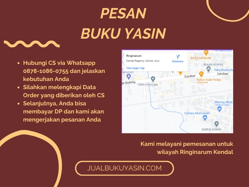 Percetakan Buku Yasin Ringinarum Kendal, Tempat Cetak Buku Yasin Ringinarum Kendal, Tempat Bikin Buku Yasin di Ringinarum Kendal