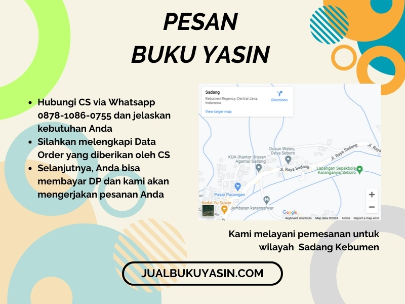 Percetakan Buku Yasin Sadang Kebumen, Tempat Cetak Buku Yasin Sadang Kebumen, Tempat Bikin Buku Yasin di Sadang Kebumen