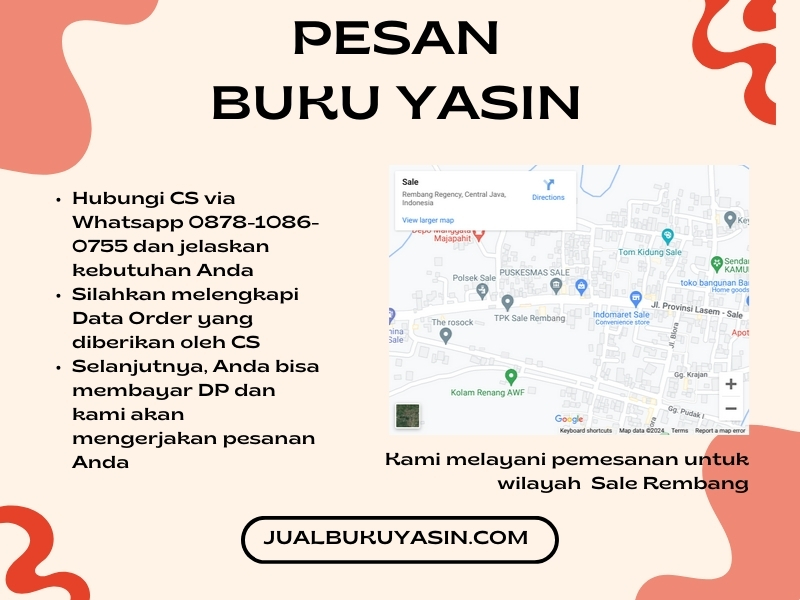 Percetakan Buku Yasin Sale Rembang, Tempat Cetak Buku Yasin Sale Rembang, Tempat Bikin Buku Yasin di Sale Rembang