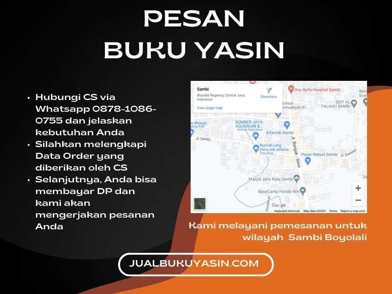 Percetakan Buku Yasin Sambi Boyolali, Tempat Cetak Buku Yasin Sambi Boyolali, Tempat Bikin Buku Yasin di Sambi Boyolali