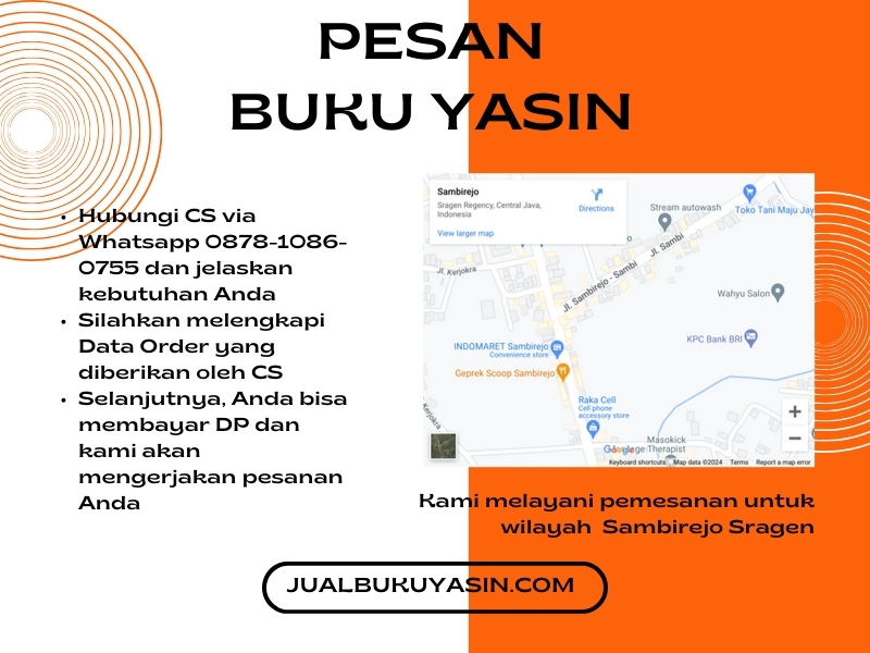 Percetakan Buku Yasin Sambirejo Sragen, Tempat Cetak Buku Yasin Sambirejo Sragen, Tempat Bikin Buku Yasin di Sambirejo Sragen