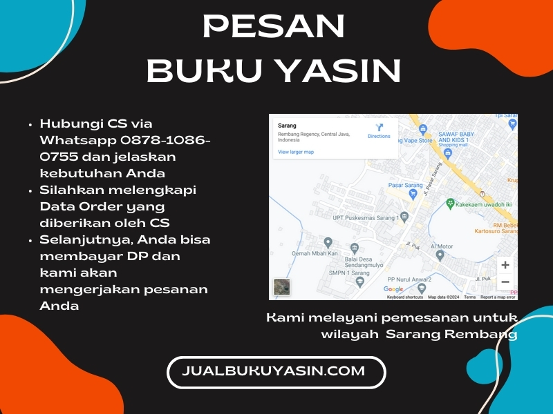 Percetakan Buku Yasin Sarang Rembang, Tempat Cetak Buku Yasin Sarang Rembang, Tempat Bikin Buku Yasin di Sarang Rembang