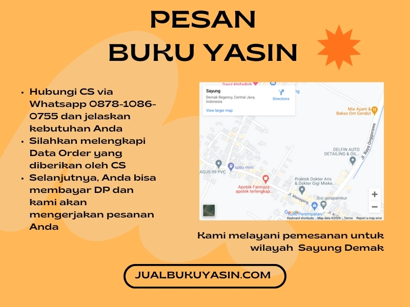 Percetakan Buku Yasin Sayung Demak, Tempat Cetak Buku Yasin Sayung Demak, Tempat Bikin Buku Yasin di Sayung Demak