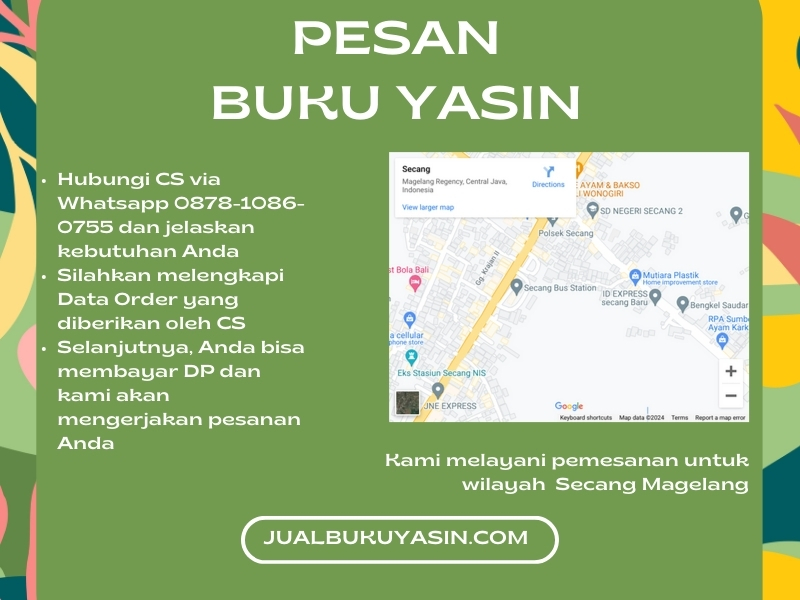 Percetakan Buku Yasin Secang Magelang, Tempat Cetak Buku Yasin Secang Magelang, Tempat Bikin Buku Yasin di Secang Magelang