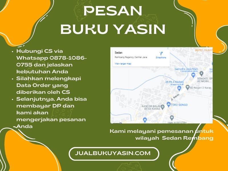 Percetakan Buku Yasin Sedan Rembang, Tempat Cetak Buku Yasin Sedan Rembang, Tempat Bikin Buku Yasin di Sedan Rembang