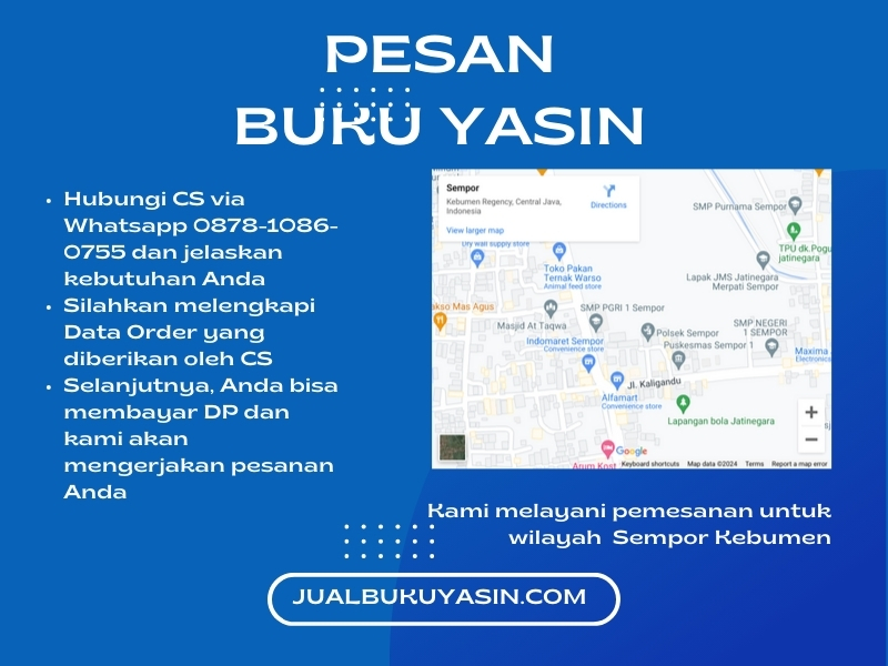 Percetakan Buku Yasin Sempor Kebumen, Tempat Cetak Buku Yasin Sempor Kebumen, Tempat Bikin Buku Yasin di Sempor Kebumen