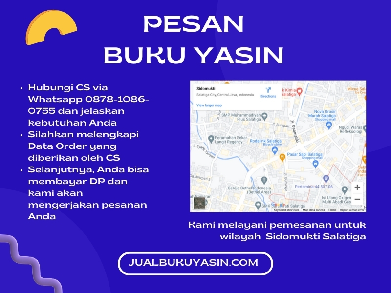 Percetakan Buku Yasin Sidomukti Salatiga, Tempat Cetak Buku Yasin Sidomukti Salatiga, Tempat Bikin Buku Yasin di Sidomukti Salatiga