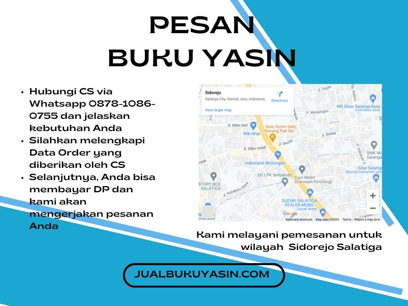 Percetakan Buku Yasin Sidorejo Salatiga, Tempat Cetak Buku Yasin Sidorejo Salatiga, Tempat Bikin Buku Yasin di Sidorejo Salatiga