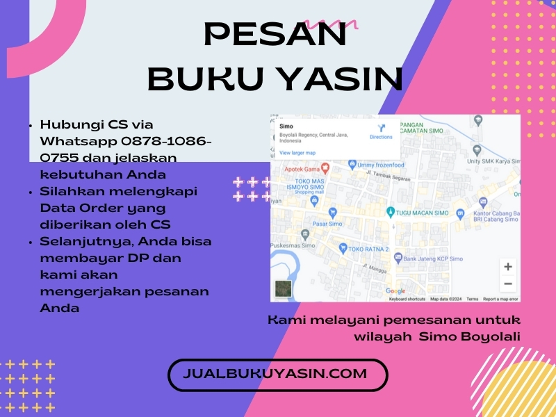 Percetakan Buku Yasin Simo Boyolali, Tempat Cetak Buku Yasin Simo Boyolali, Tempat Bikin Buku Yasin di Simo Boyolali