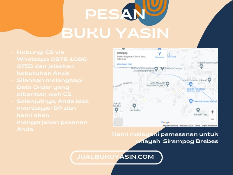 Percetakan Buku Yasin Sirampog Brebes, Tempat Cetak Buku Yasin Sirampog Brebes, Tempat Bikin Buku Yasin di Sirampog Brebes