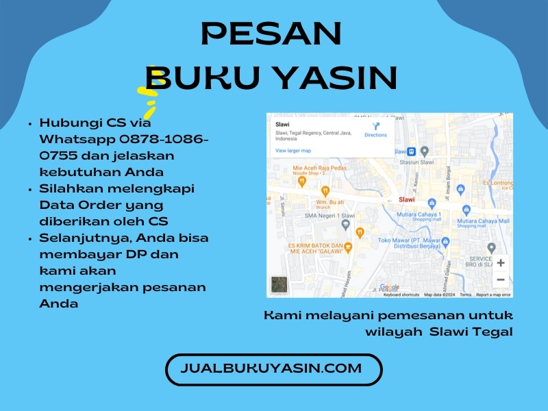 Percetakan Buku Yasin Slawi Tegal, Tempat Cetak Buku Yasin Slawi Tegal, Tempat Bikin Buku Yasin di Slawi Tegal