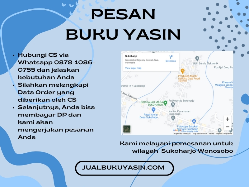 Percetakan Buku Yasin Sukoharjo Wonosobo, Tempat Cetak Buku Yasin Sukoharjo Wonosobo, Tempat Bikin Buku Yasin di Sukoharjo Wonosobo