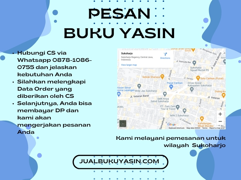 Percetakan Buku Yasin Sukoharjo, Tempat Cetak Buku Yasin Sukoharjo, Tempat Bikin Buku Yasin di Sukoharjo