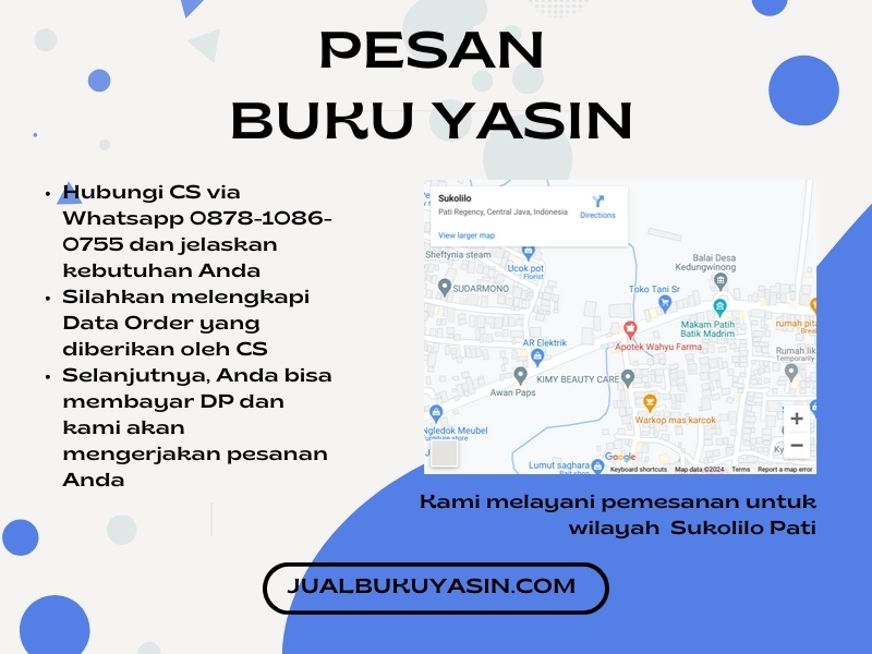 Percetakan Buku Yasin Sukolilo Pati, Tempat Cetak Buku Yasin Sukolilo Pati, Tempat Bikin Buku Yasin di Sukolilo Pati