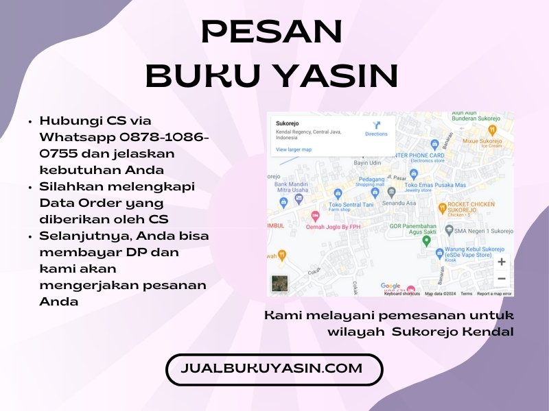 Percetakan Buku Yasin Sukorejo Kendal, Tempat Cetak Buku Yasin Sukorejo Kendal, Tempat Bikin Buku Yasin di Sukorejo Kendal