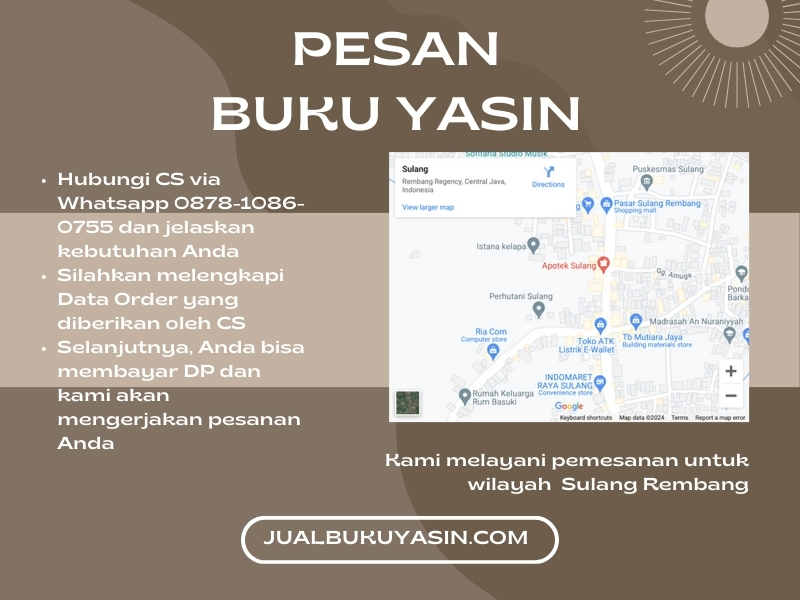 Percetakan Buku Yasin Sulang Rembang, Tempat Cetak Buku Yasin Sulang Rembang, Tempat Bikin Buku Yasin di Sulang Rembang