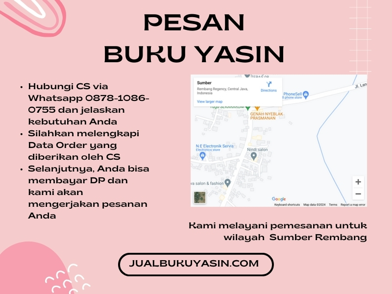 Percetakan Buku Yasin Sumber Rembang, Tempat Cetak Buku Yasin Sumber Rembang, Tempat Bikin Buku Yasin di Sumber Rembang