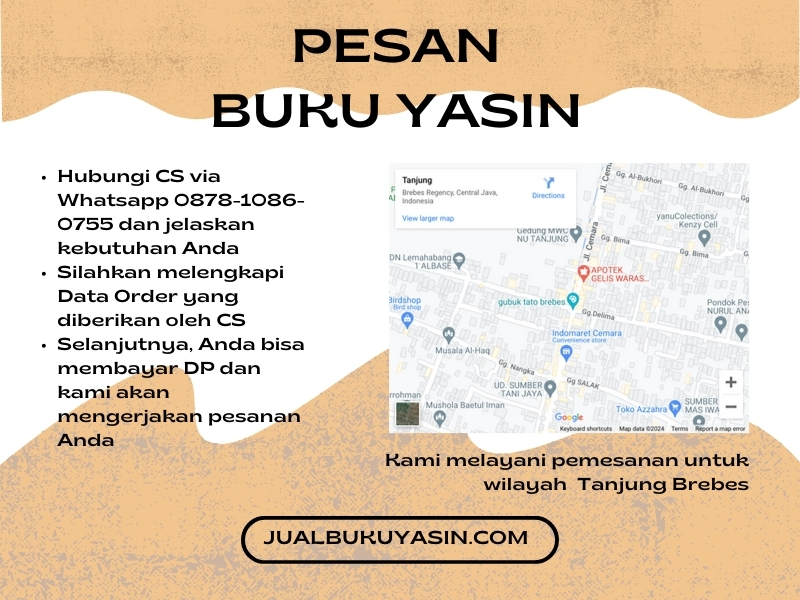 Percetakan Buku Yasin Tanjung Brebes, Tempat Cetak Buku Yasin Tanjung Brebes, Tempat Bikin Buku Yasin di Tanjung Brebes