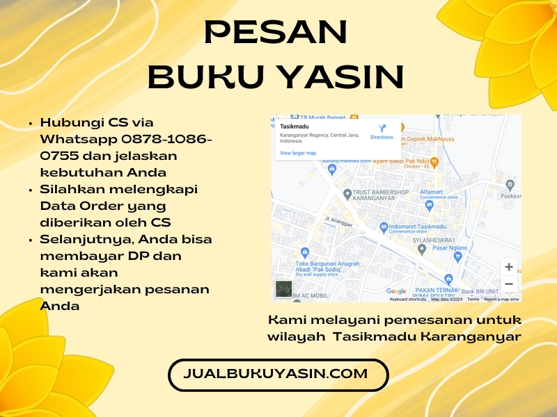 Percetakan Buku Yasin Tasikmadu Karanganyar, Tempat Cetak Buku Yasin Tasikmadu Karanganyar, Tempat Bikin Buku Yasin di Tasikmadu Karanganyar