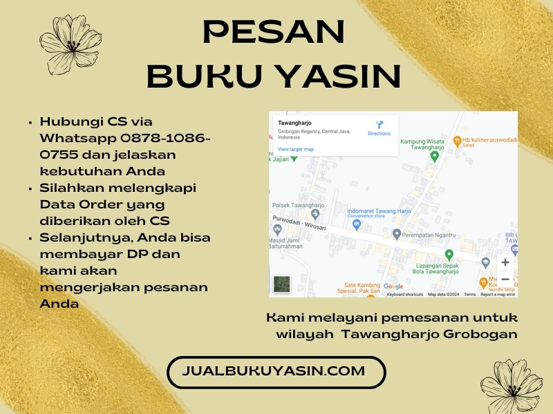 Percetakan Buku Yasin Tawangharjo Grobogan, Tempat Cetak Buku Yasin Tawangharjo Grobogan, Tempat Bikin Buku Yasin di Tawangharjo Grobogan