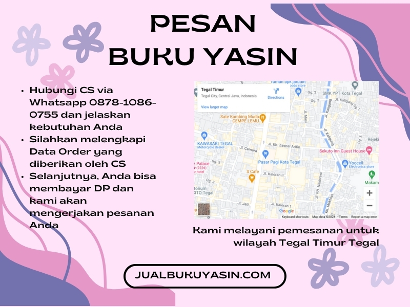 Percetakan Buku Yasin Tegal Timur Tegal, Tempat Cetak Buku Yasin Tegal Timur Tegal, Tempat Bikin Buku Yasin di Tegal Timur Tegal