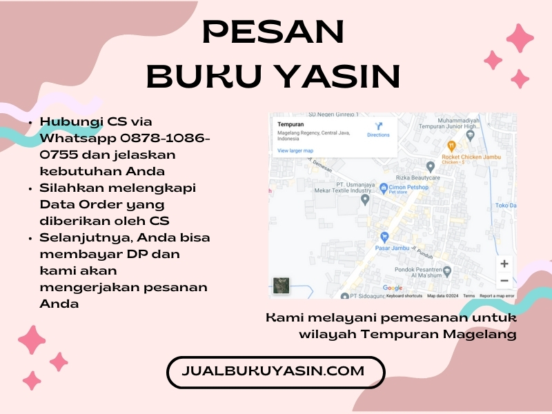Percetakan Buku Yasin Tempuran Magelang, Tempat Cetak Buku Yasin Tempuran Magelang, Tempat Bikin Buku Yasin di Tempuran Magelang