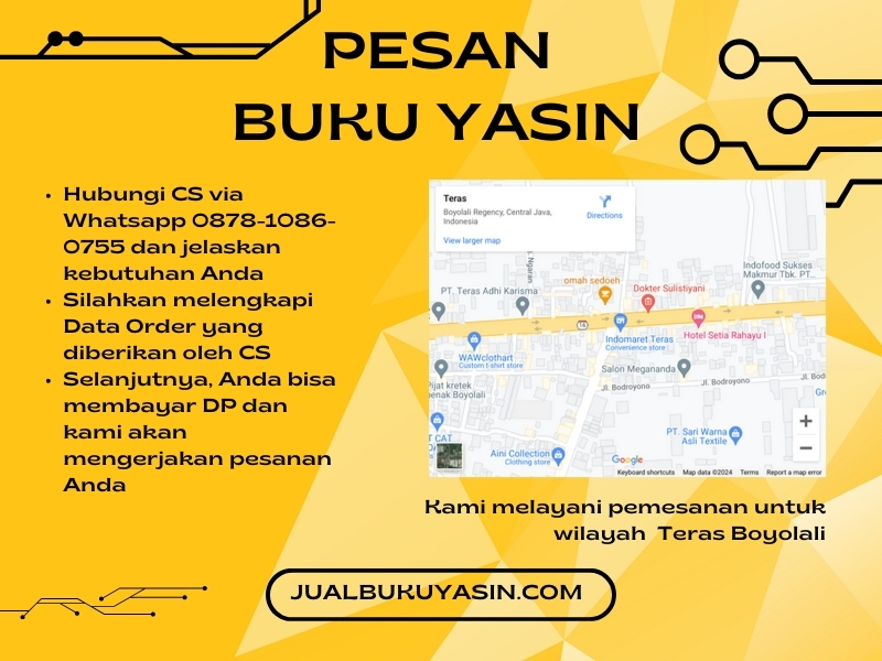 Percetakan Buku Yasin Teras Boyolali, Tempat Cetak Buku Yasin Teras Boyolali, Tempat Bikin Buku Yasin di Teras Boyolali