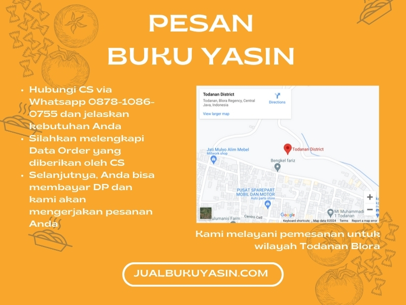 Percetakan Buku Yasin Todanan Blora, Tempat Cetak Buku Yasin Todanan Blora, Tempat Bikin Buku Yasin di Todanan Blora