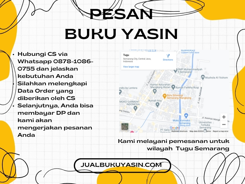 Percetakan Buku Yasin Tugu Semarang, Tempat Cetak Buku Yasin Tugu Semarang, Tempat Bikin Buku Yasin di Tugu Semarang
