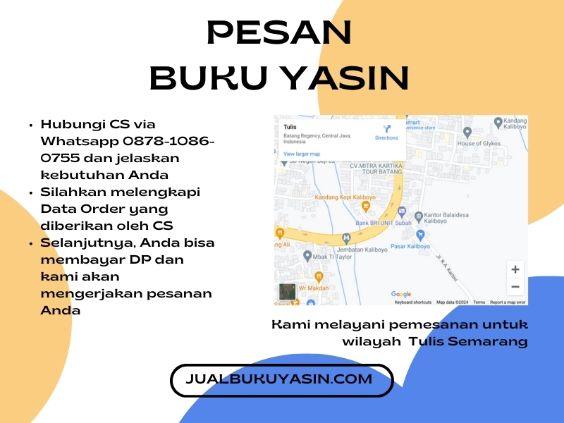 Percetakan Buku Yasin Tulis Batang, Tempat Cetak Buku Yasin Tulis Batang, Tempat Bikin Buku Yasin di Tulis Batang
