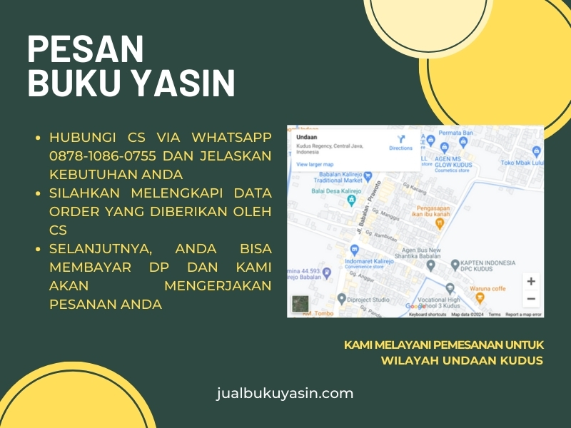 Percetakan Buku Yasin Undaan Kudus, Tempat Cetak Buku Yasin Undaan Kudus, Tempat Bikin Buku Yasin di Undaan Kudus