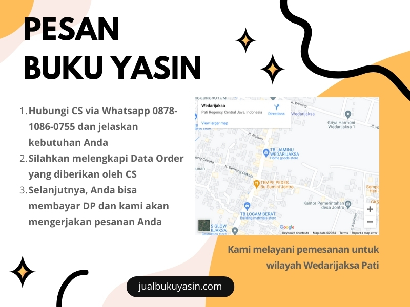 Percetakan Buku Yasin Wedarijaksa Pati, Tempat Cetak Buku Yasin Wedarijaksa Pati, Tempat Bikin Buku Yasin di Wedarijaksa Pati