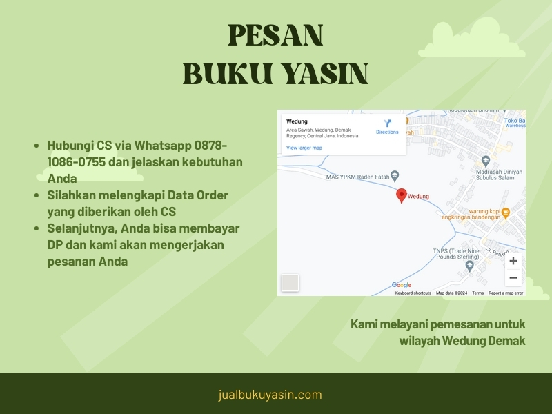 Percetakan Buku Yasin Wedung Demak, Tempat Cetak Buku Yasin Wedung Demak, Tempat Bikin Buku Yasin di Wedung Demak