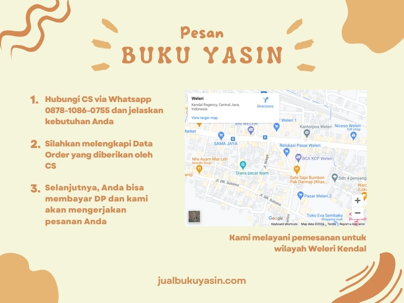 Percetakan Buku Yasin Weleri Kendal, Tempat Cetak Buku Yasin Weleri Kendal, Tempat Bikin Buku Yasin di Weleri Kendal