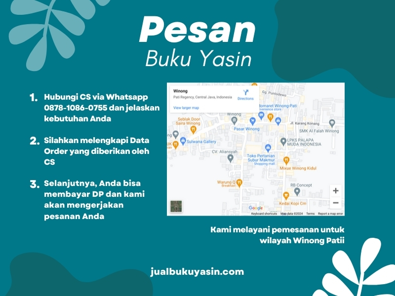 Percetakan Buku Yasin Winong Pati, Tempat Cetak Buku Yasin Winong Pati, Tempat Bikin Buku Yasin di Winong Pati