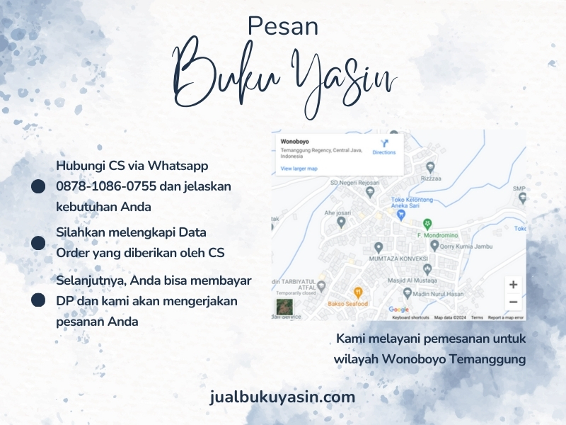 Percetakan Buku Yasin Wonoboyo Temanggung, Tempat Cetak Buku Yasin Wonoboyo Temanggung, Tempat Bikin Buku Yasin di Wonoboyo Temanggung