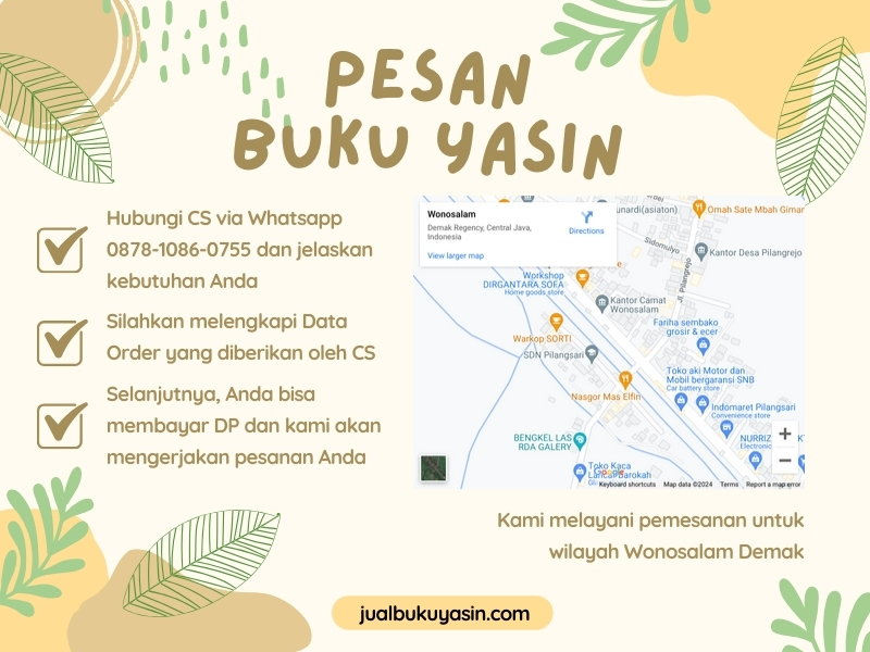 Percetakan Buku Yasin Wonosalam Demak, Tempat Cetak Buku Yasin Wonosalam Demak, Tempat Bikin Buku Yasin di Wonosalam Demak