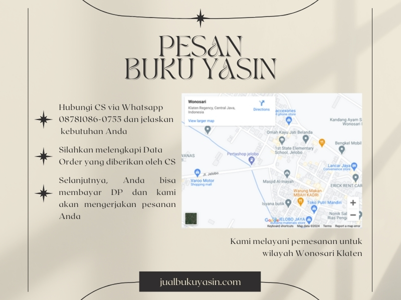 Percetakan Buku Yasin Wonosari Klaten, Tempat Cetak Buku Yasin Wonosari Klaten, Tempat Bikin Buku Yasin di Wonosari Klaten