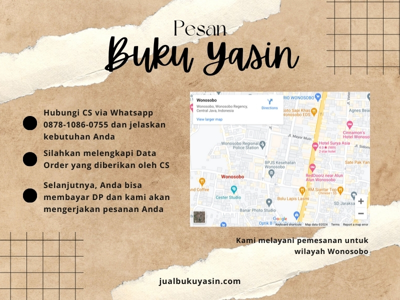 Percetakan Buku Yasin Wonosobo, Tempat Cetak Buku Yasin Wonosobo, Tempat Bikin Buku Yasin di Wonosobo