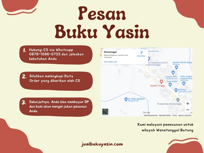 Percetakan Buku Yasin Wonotunggal Batang, Tempat Cetak Buku Yasin Wonotunggal Batang, Tempat Bikin Buku Yasin di Wonotunggal Batang